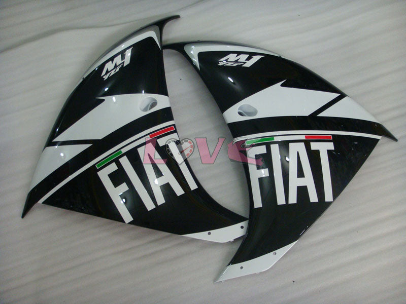 FIAT MOTUL - White Black Fairings and Bodywork For 2009-2011 YZF-R1 #LF6943