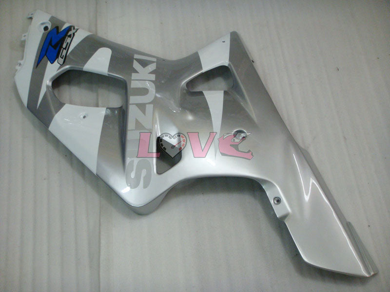Factory Style - White Black Silver Fairings and Bodywork For 2001-2003 GSX-R600 #LF4254