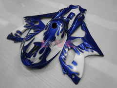 Customize - Blue White Fairings and Bodywork For 1997-2007 YZF600R #LF7944