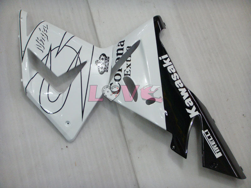 Corona - White Black Fairings and Bodywork For 2004-2005 NINJA ZX-10R #LF6362
