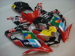 RK - Red Black Fairings and Bodywork For 2008-2010 GSX-R600 #LF3980