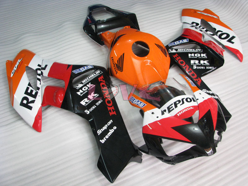 Repsol - Orange Black Fairings and Bodywork For 2004-2005 CBR1000RR #LF4391