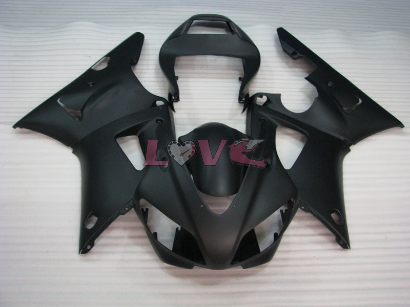 No sticker / decal Factory Style - Black Matte Fairings and Bodywork For 1998-1999 YZF-R1 #LF3579