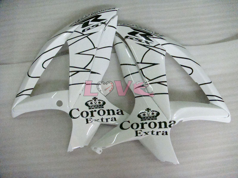 Corona - White Black Fairings and Bodywork For 2008-2010 GSX-R600 #LF3946