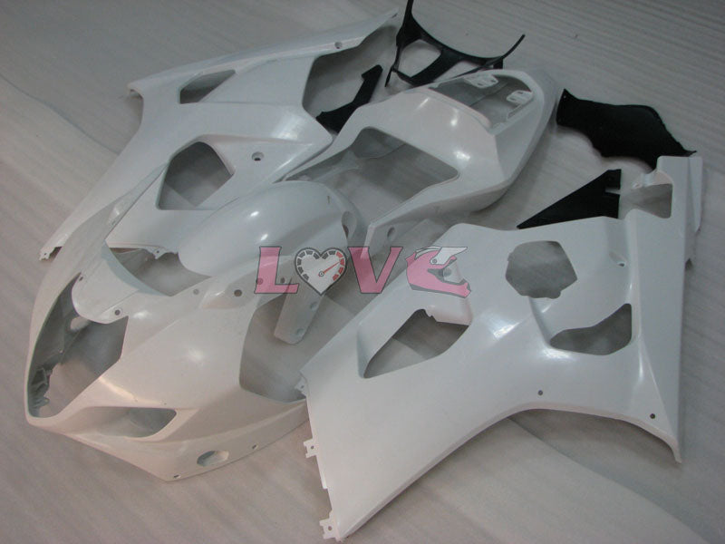 No sticker / decal Factory Style - White Fairings and Bodywork For 2003-2004 GSX-R1000 #LF3857