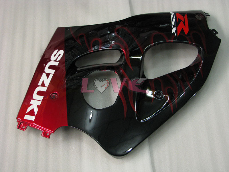 Flame - Orange Black Fairings and Bodywork For 1996-1999 GSX-R750 #LF4287