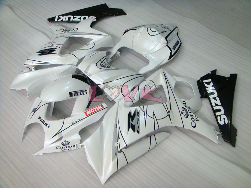Corona MOTUL - White Black Fairings and Bodywork For 2007-2008 GSX-R1000 #LF5781