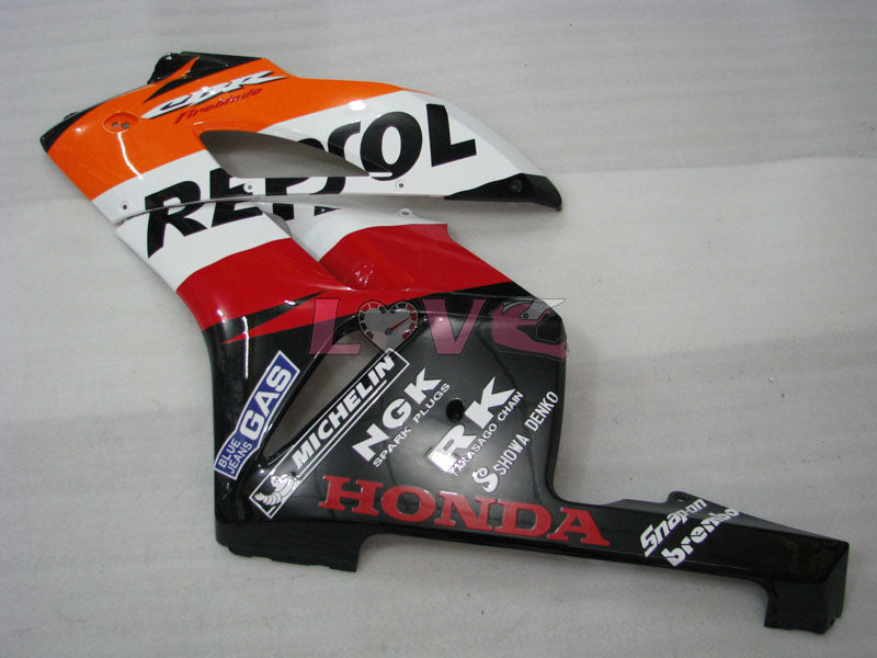 Repsol - Orange Black Fairings and Bodywork For 2004-2005 CBR1000RR #LF7296