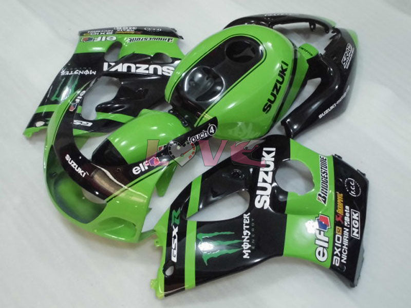 Customize - Green Black Fairings and Bodywork For 1997-2000 GSX-R600 #LF4303