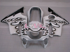 Customize - White Black Fairings and Bodywork For 1999-2000 CBR600F4 #LF4512