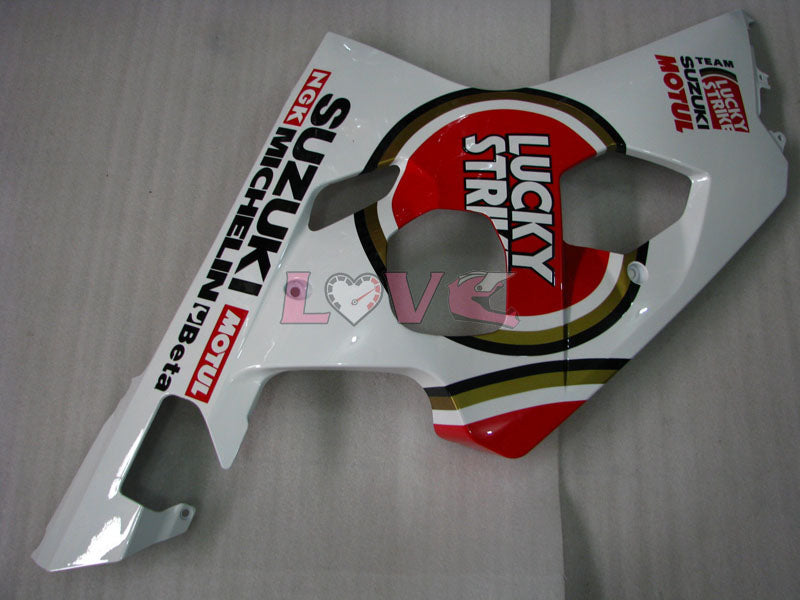 Lucky Strike - Red White Fairings and Bodywork For 2004-2005 GSX-R750 #LF6577