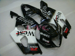 West - White Black Fairings and Bodywork For 2003-2004 GSX-R1000 #LF5936