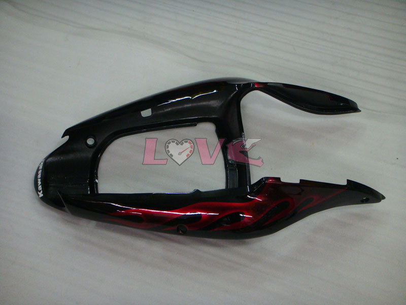 Flame - Orange Black Fairings and Bodywork For 2000-2002 NINJA ZX-6R #LF6147