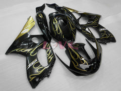 Flame - Yellow Black Fairings and Bodywork For 1997-2007 YZF600R #LF7932