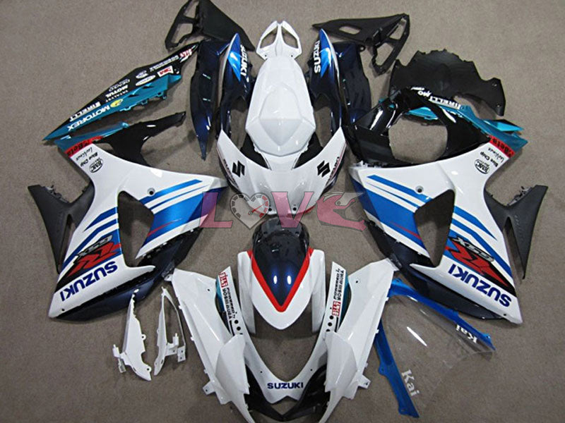 Factory Style - Blue White Fairings and Bodywork For 2009-2016 GSX-R1000 #LF4610
