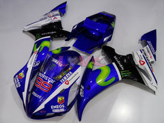 Monster - Blue White Black Fairings and Bodywork For 2002-2003 YZF-R1 #LF3596