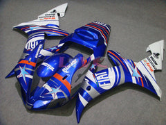FIAT MICHELIN MOTUL - Blue White Fairings and Bodywork For 2002-2003 YZF-R1 #LF7040