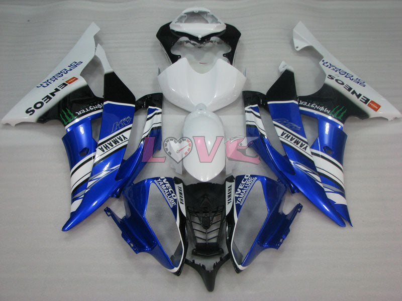Monster - Blue White Black Fairings and Bodywork For 2008-2016 YZF-R6 #LF3403