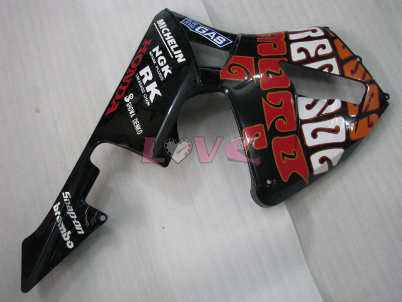 Rossi - Green Black Fairings and Bodywork For 2003-2004 CBR600RR #LF5377