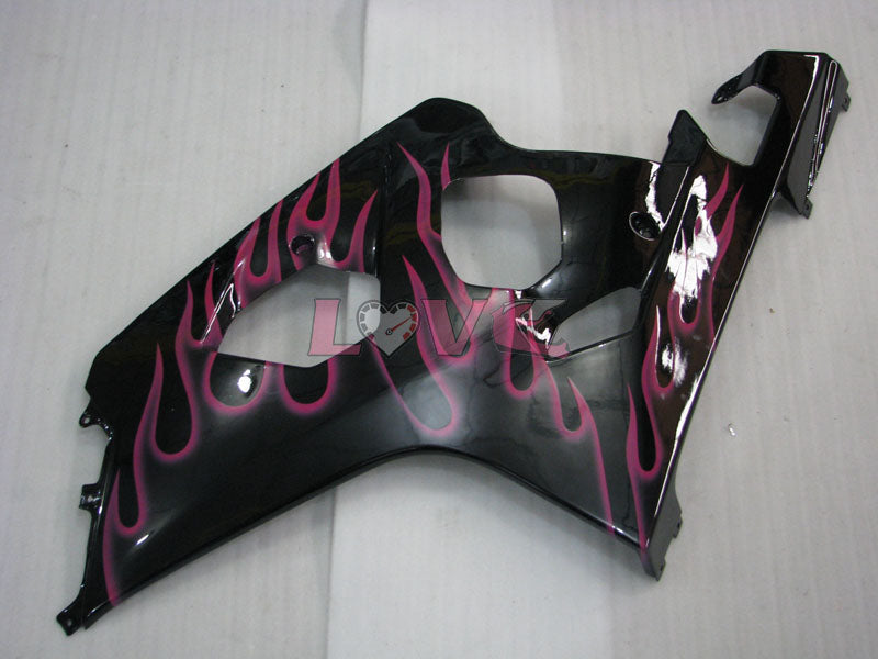 Flame - Red Black Fairings and Bodywork For 2004-2005 GSX-R600 #LF6649