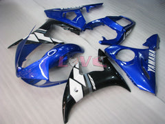 Factory Style - Blue White Fairings and Bodywork For 2003-2004 YZF-R6 #LF3563
