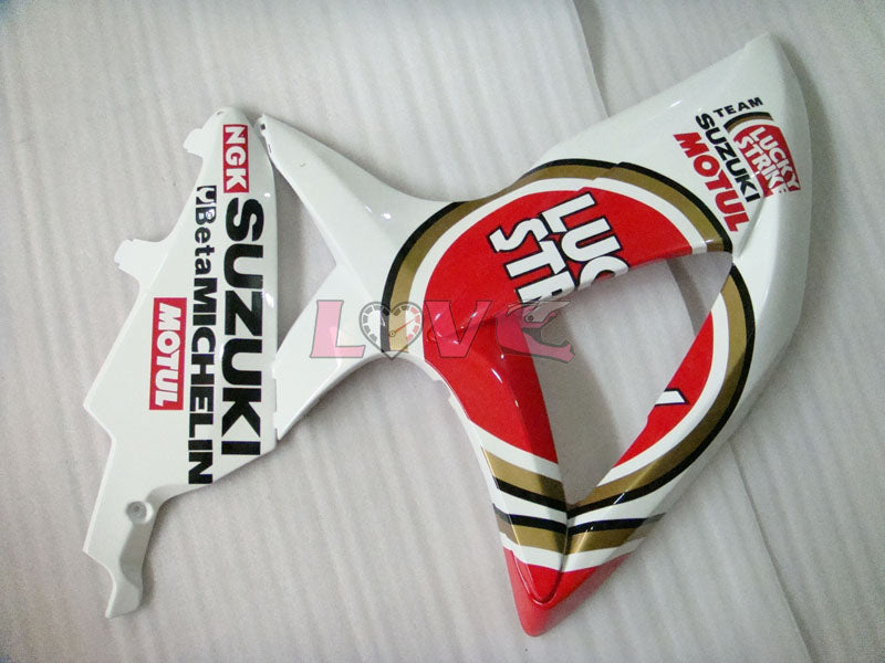 Lucky Strike MICHELIN MOTUL - Red White Fairings and Bodywork For 2008-2010 GSX-R600 #LF6213