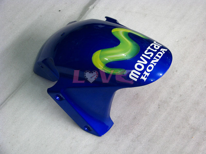 Movistar - Yellow Blue Fairings and Bodywork For 2003-2004 CBR600RR #LF5384