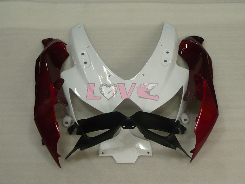Factory Style - Red wine White Fairings and Bodywork For 2008-2010 GSX-R600 #LF3965