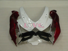 Factory Style - Red wine White Fairings and Bodywork For 2008-2010 GSX-R600 #LF3965