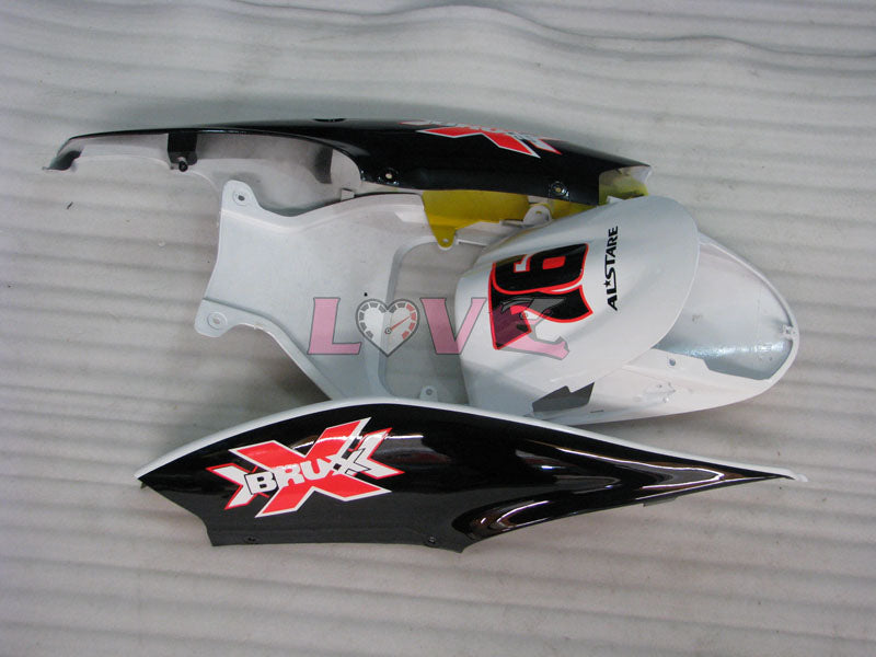 Dark Dog - White Black Fairings and Bodywork For 2006-2007 GSX-R750 #LF6560