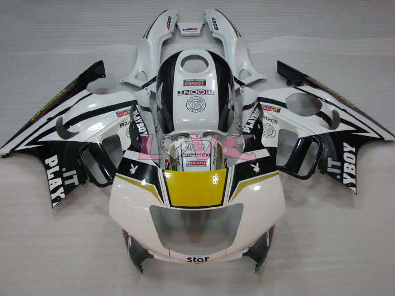 PlayBoy - White Black Fairings and Bodywork For 1995-1996 CBR600F3 #LF4532