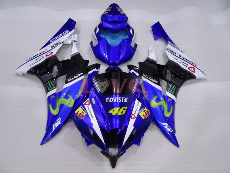 Monster - Blue White Black Fairings and Bodywork For 2006-2007 YZF-R6 #LF3465