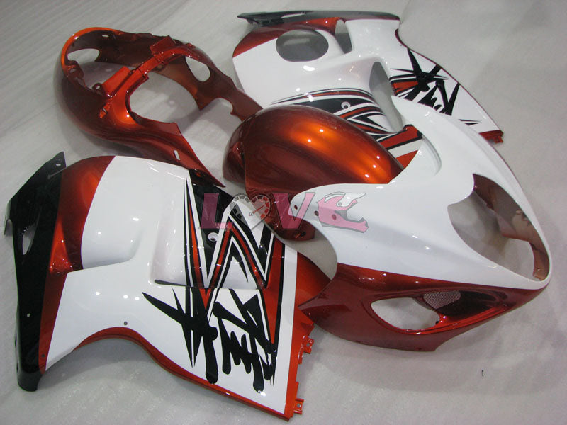 Factory Style - Orange White Fairings and Bodywork For 1999-2007 Hayabusa #LF3767