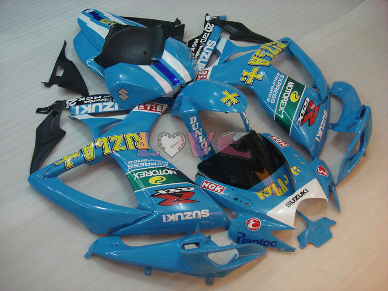DUNLOP Rizla+ - Blue Black Fairings and Bodywork For 2006-2007 GSX-R600 #LF6256