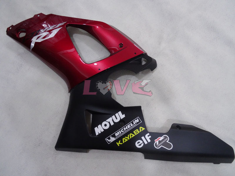 MOTUL - Red wine Black Fairings and Bodywork For 1998-1999 YZF-R1 #LF3584