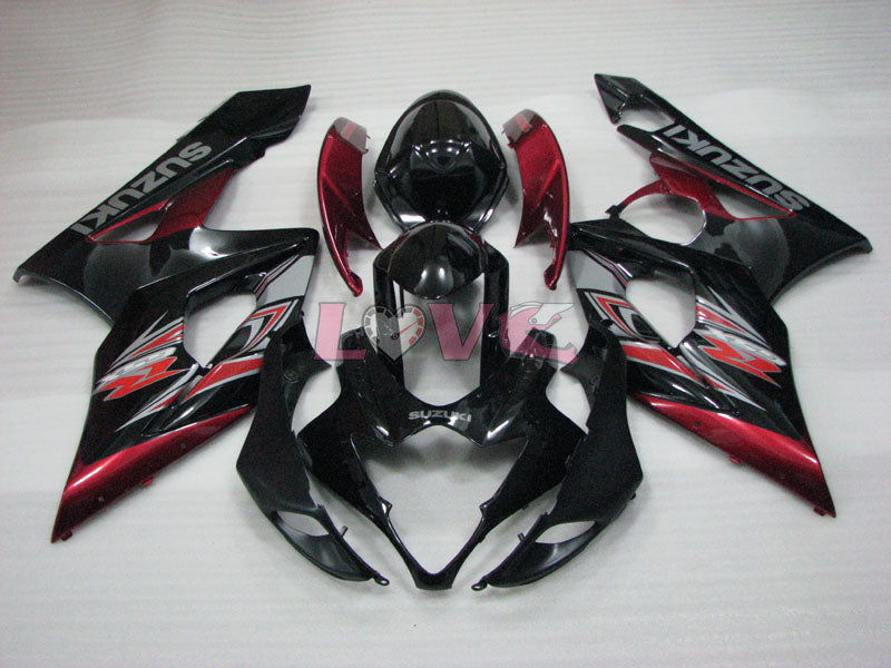 Factory Style - Red Black Fairings and Bodywork For 2005-2006 GSX-R1000 #LF3843