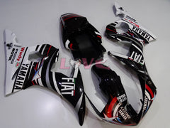FIAT - White Black Fairings and Bodywork For 2003-2004 YZF-R6 #LF3541