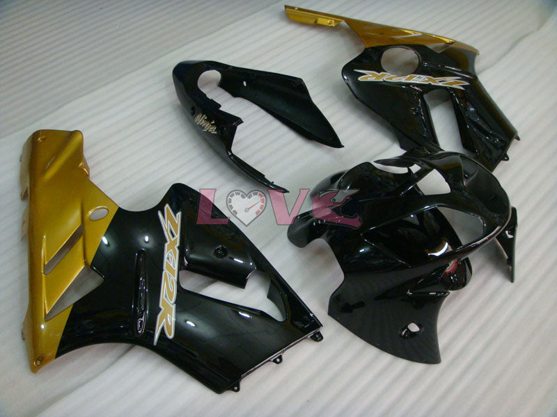 Factory Style - Black Gold Fairings and Bodywork For 2002-2005 NINJA ZX-12R #LF3239