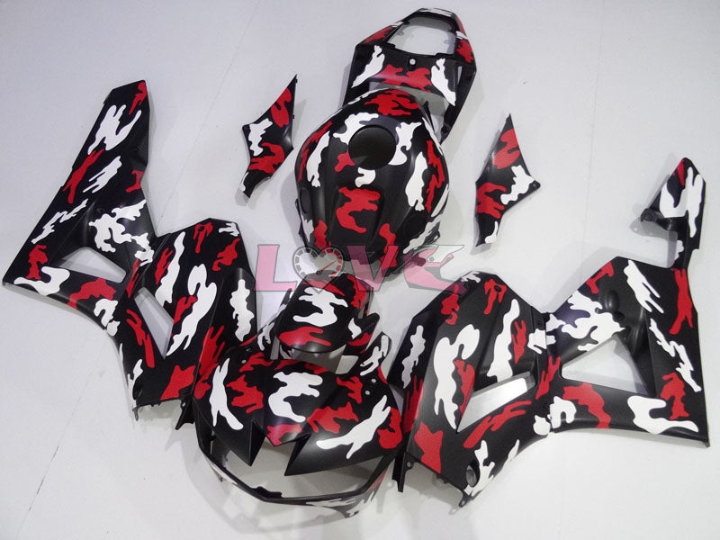Customize - Red White Black Fairings and Bodywork For 2013-2016 CBR600RR #LF4419