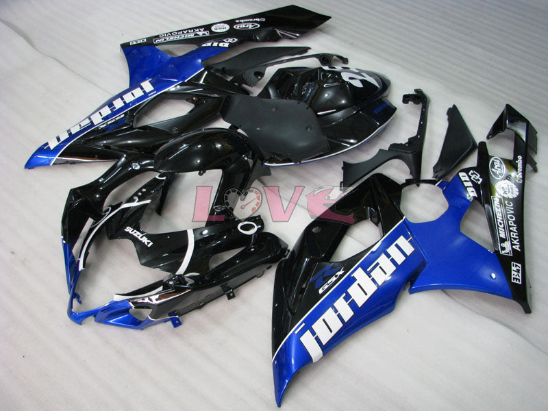Jordan MICHELIN - Blue Black Fairings and Bodywork For 2005-2006 GSX-R1000 #LF5887