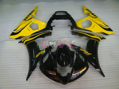 Factory Style - Yellow Black Fairings and Bodywork For 2003-2004 YZF-R6 #LF3555