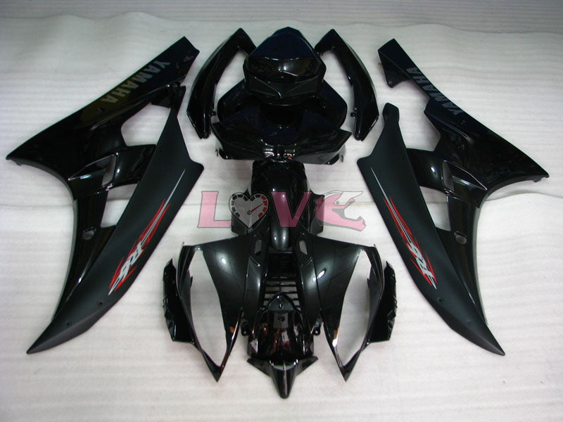 Factory Style - Black Matte Fairings and Bodywork For 2006-2007 YZF-R6 #LF6880