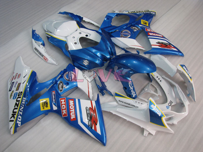 DUNLOP MOTUL - Blue White Fairings and Bodywork For 2009-2016 GSX-R1000 #LF3810