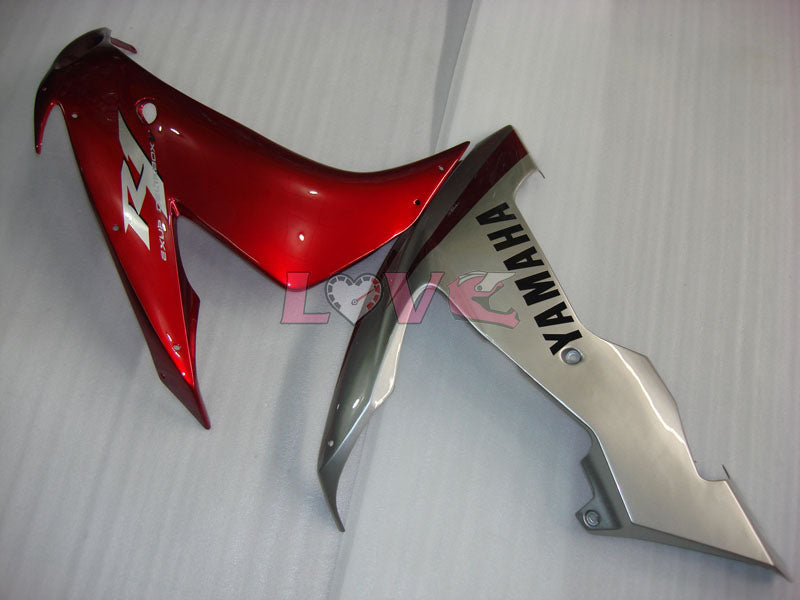 Factory Style - Red Grey Fairings and Bodywork For 2004-2006 YZF-R1 #LF3707