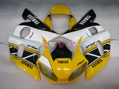 Factory Style - Yellow White Fairings and Bodywork For 1998-2002 YZF-R6 #LF3346