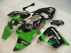 Monster - Green Black Fairings and Bodywork For 2002-2003 NINJA ZX-9R #LF4896