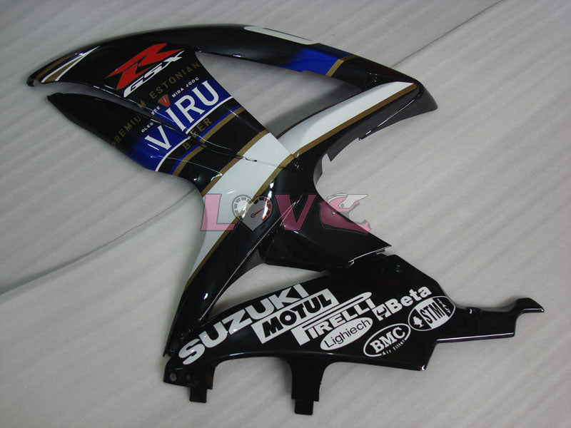 Rizla+ - White Black Fairings and Bodywork For 2008-2010 GSX-R750 #LF3896