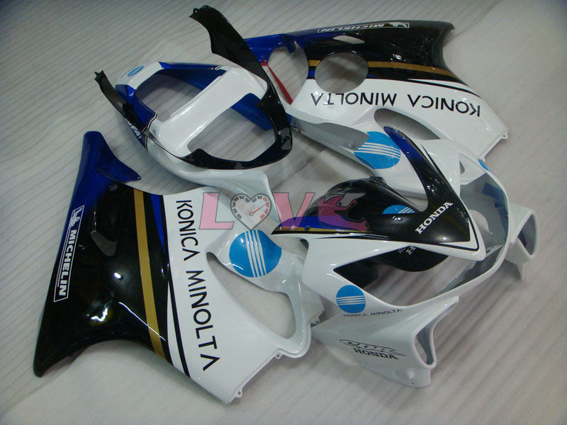 Konica Minolta - White Black Fairings and Bodywork For 2001-2003 CBR600F4i #LF7662