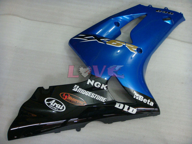 Factory Style - Blue Black Fairings and Bodywork For 2003-2004 NINJA ZX-6R #LF6089