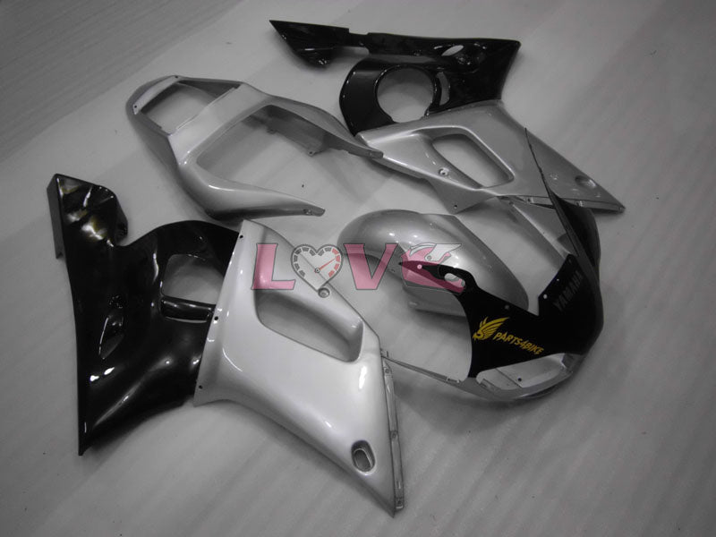 Factory Style - Black Silver Fairings and Bodywork For 1998-2002 YZF-R6 #LF6830